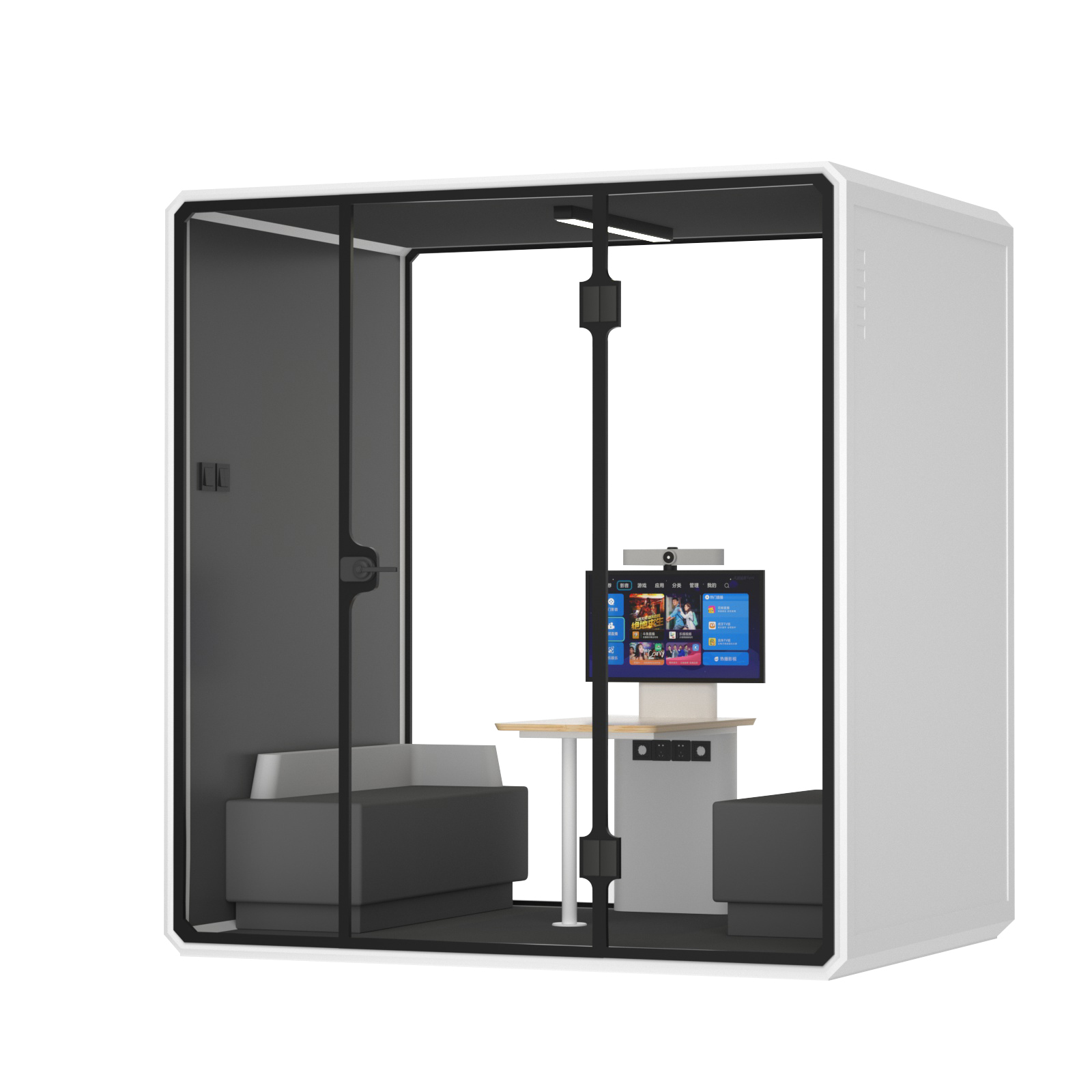 Slient Booth Model XL Compact Soundproof Meeting Booth Silent Modular Soundproof Room